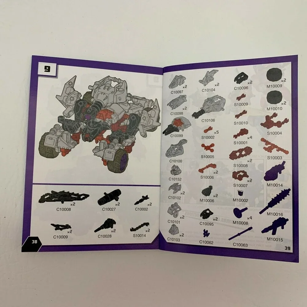 Hasbro‎ Transformers Megatron Construct Bots Ultimate Class E1:01 NIP Complete!